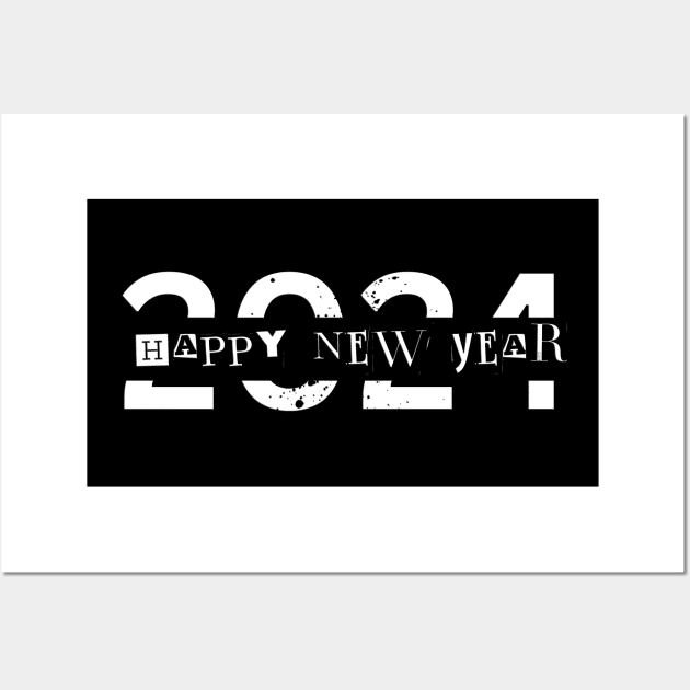 "Cheers to 2024: A Year of Joy, Growth, and Endless Possibilities!" Wall Art by Artistic Design